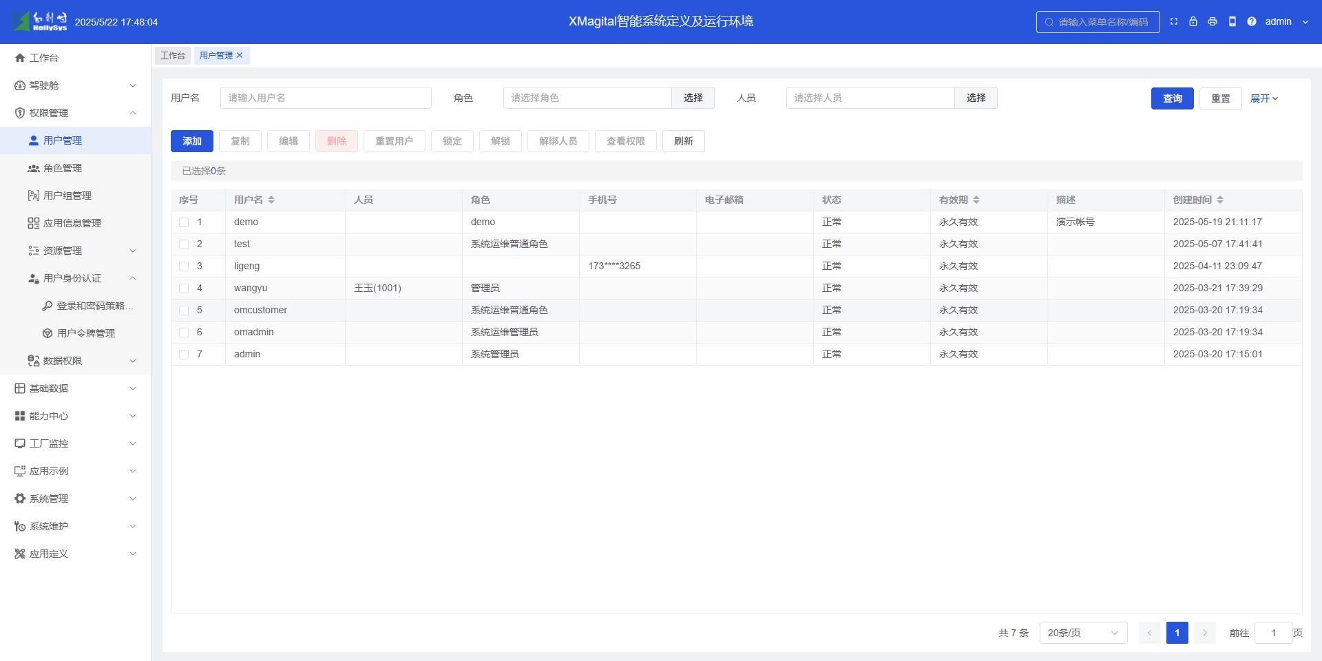 权限管理功能介绍